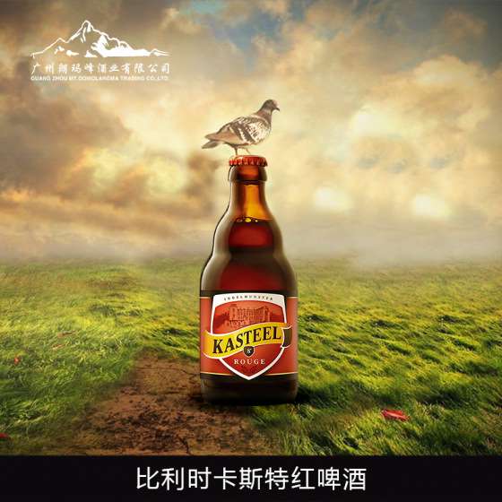 比利时进口啤酒 卡斯特红啤酒Kasteel Rouge 330ml*24瓶V-0090076