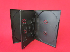 14mm 黑色6碟DVD盒