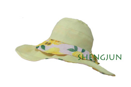 A0015 三用印花布帽（渔夫帽，大女帽，中空帽）