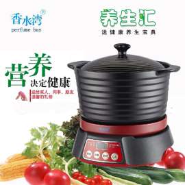 YS-168香水湾新款分体煎药壶 全自动陶瓷养生壶 4升容量汤煲 药煲包邮