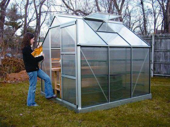 【园林温室】铝合金PC阳光板组合式温室花房 蔬菜温室大棚 暖房花棚