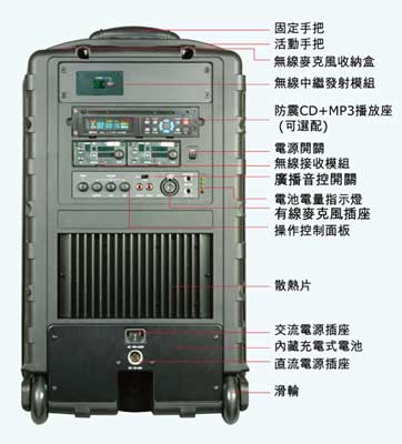 台湾咪宝MIPRO旗舰型携带式无线扩音机（MA-808）
