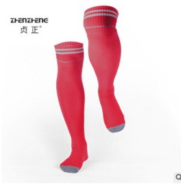 贞正厂家直销新款篮球足球袜全棉吸汗透气脚跟加固防护小腿高筒袜