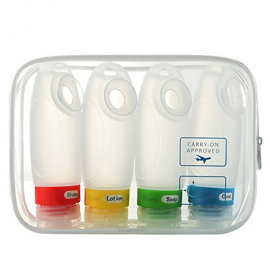 旅行居家液态硅胶分装瓶便携洗漱套装洗发水沐浴露旅行分装瓶可印刷logo